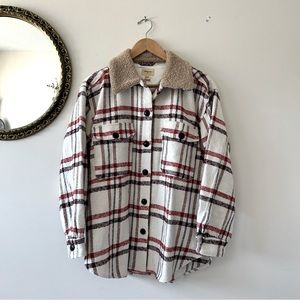 Bellerose | Neutral Patterned Button-Down Shacket